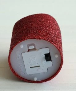 HIER_3720 12 Pack | Gold Glitter Flameless Candles LED | Battery Operated Votive Candles Chargers & Centerpieces