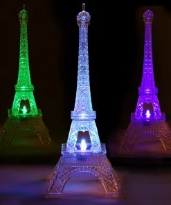 HIER_3730 10" | LED Light Up | Color Changing Eiffel Tower Night Light 17 HIER_3730 10