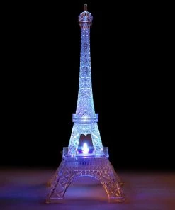 HIER_3730 10" | LED Light Up | Color Changing Eiffel Tower Night Light