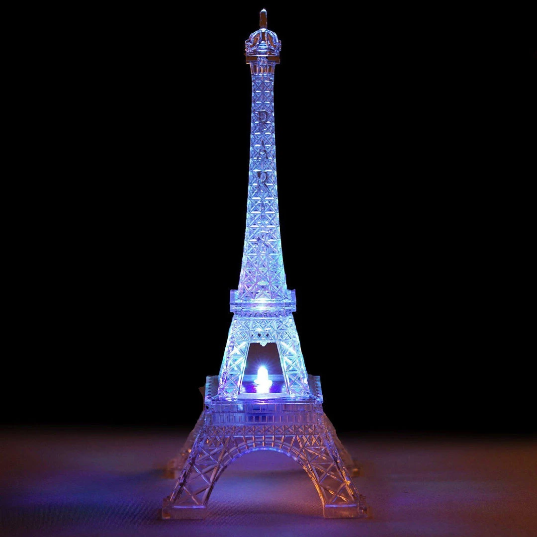 HIER_3730 10" | LED Light Up | Color Changing Eiffel Tower Night Light 1 HIER_3730 10" | LED Light Up | Color Changing Eiffel Tower Night Light