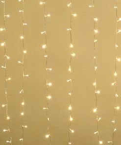 HIER_3720 30FT | 100 LED Warm White Sequential String Lights Chargers & Centerpieces