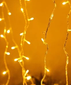 HIER_3720 30FT | 100 LED Warm White Sequential String Lights Chargers & Centerpieces