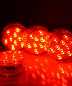 HIER_3750 4 Pack 13 Color Assorted LED Vase Lights With IR Remote Chargers & Centerpieces