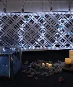 HIER_3720 Chargers & Centerpieces 33FT Long White Waterproof Rope Lights With 250 Bright LEDs