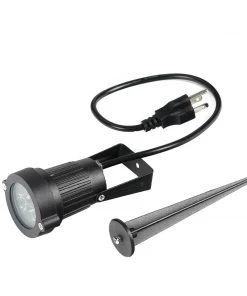 HIER_3740 6W White LED Backdrop Uplight, Outdoor Waterproof Landscape Spotlight Photography Lighting Kit