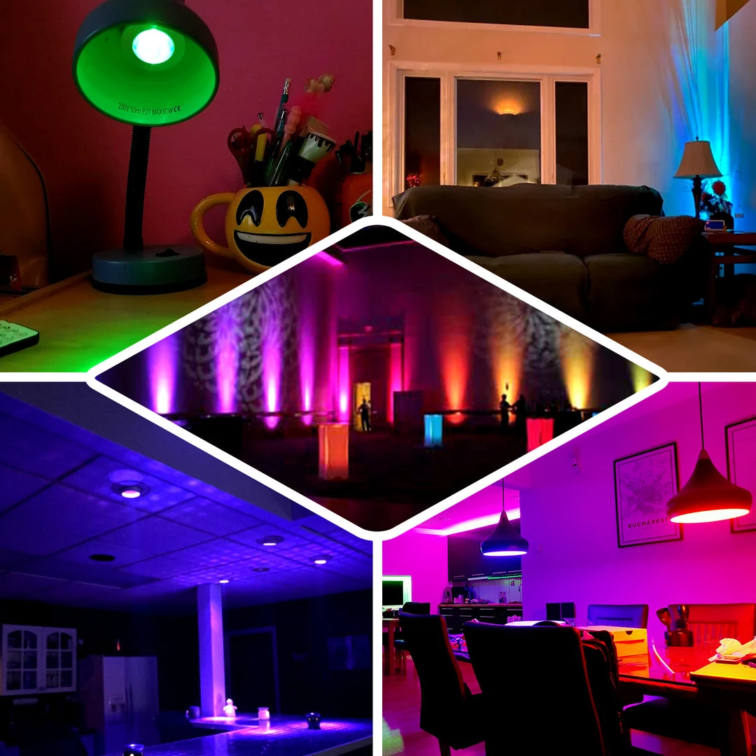 HIER_3750 3 Watt 16 Color Changing LED Spot Light With Remote Chargers & Centerpieces 5 HIER_3750 3 Watt 16 Color Changing LED Spot Light With Remote Chargers & Centerpieces