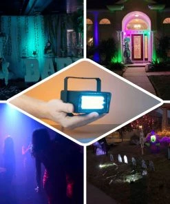 HIER_3740 Wedding & Party Lights 35W Mini Strobe Light With 24 Bright Blue LEDs, Stage Uplight With Variable Flash & Speed Control