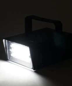 HIER_3740 35W Mini Strobe Light With 24 Bright White LEDs, Stage Uplight With Variable Flash & Speed Control Wedding & Party Lights