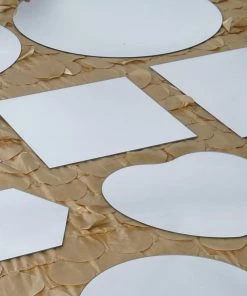 HIER_4620 Chargers & Centerpieces 6 Pack 8" Heart Glass Mirror 12 HIER_4620 Chargers & Centerpieces 6 Pack 8