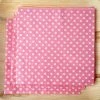HIER_2210 20 Pack | 13" | Polka Dots 2 Ply Cocktail Paper Napkins - Pink/White - Clearance SALE Linen Napkins