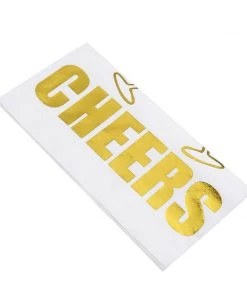 HIER_2210 20 Pack | 3 Ply Metallic Gold Paper Dinner Napkins | Wedding Cocktail Napkins - Champagne Glass Toast With Cheers Linen Napkins 29 HIER_2210 20 Pack | 3 Ply Metallic Gold Paper Dinner Napkins | Wedding Cocktail Napkins - Champagne Glass Toast With Cheers Linen Napkins