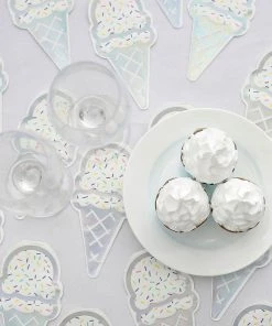 HIER_5470 20 Pack | Cone Beverage Cocktail Napkins, Disposable Paper Napkins - 12