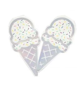 HIER_5470 20 Pack | Cone Beverage Cocktail Napkins, Disposable Paper Napkins - 12