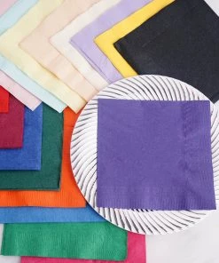 HIER_2210 100 Pack | 10" Square | 2 Ply Cocktail Paper Napkins | Paper Beverage Napkins