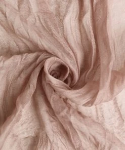 HIER_2210 Linen Napkins 5 Pack | Dusty Rose Gauze Cheesecloth Cotton Dinner Napkins | 24