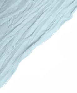 HIER_2210 Linen Napkins 5 Pack | Baby Blue Gauze Cheesecloth Cotton Dinner Napkins | 24