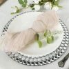 HIER_2210 5 Pack | Cream Gauze Cheesecloth Cotton Dinner Napkins | 24"x19"