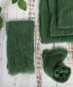 HIER_2210 5 Pack | Olive Green Gauze Cheesecloth Cotton Dinner Napkins | 24"x19" 20 HIER_2210 5 Pack | Olive Green Gauze Cheesecloth Cotton Dinner Napkins | 24