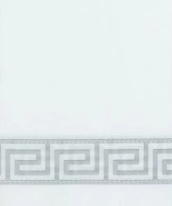 HIER_5470 20 Pack | Silver Foil White Airlaid Soft Linen-Feel Paper Dinner Napkins, Disposable Hand Towels - Greek Key 28 HIER_5470 20 Pack | Silver Foil White Airlaid Soft Linen-Feel Paper Dinner Napkins, Disposable Hand Towels - Greek Key