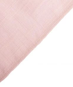 HIER_2210 Linen Napkins 5 Pack | Blush/Rose Gold Slubby Textured Cloth Dinner Napkins, Wrinkle Resistant Linen | 20