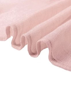 HIER_2210 Linen Napkins 5 Pack | Blush/Rose Gold Slubby Textured Cloth Dinner Napkins, Wrinkle Resistant Linen | 20