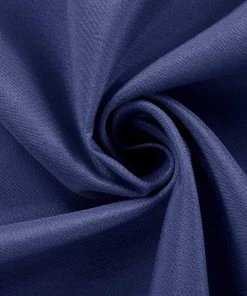 HIER_2210 5 Pack | Navy Blue Seamless Cloth Dinner Napkins, Wrinkle Resistant Linen | 17