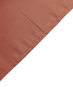 HIER_2210 5 Pack | Terracotta Seamless Cloth Dinner Napkins, Wrinkle Resistant Linen | 17