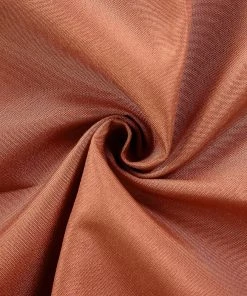 HIER_2210 5 Pack | Terracotta Seamless Cloth Dinner Napkins, Wrinkle Resistant Linen | 17