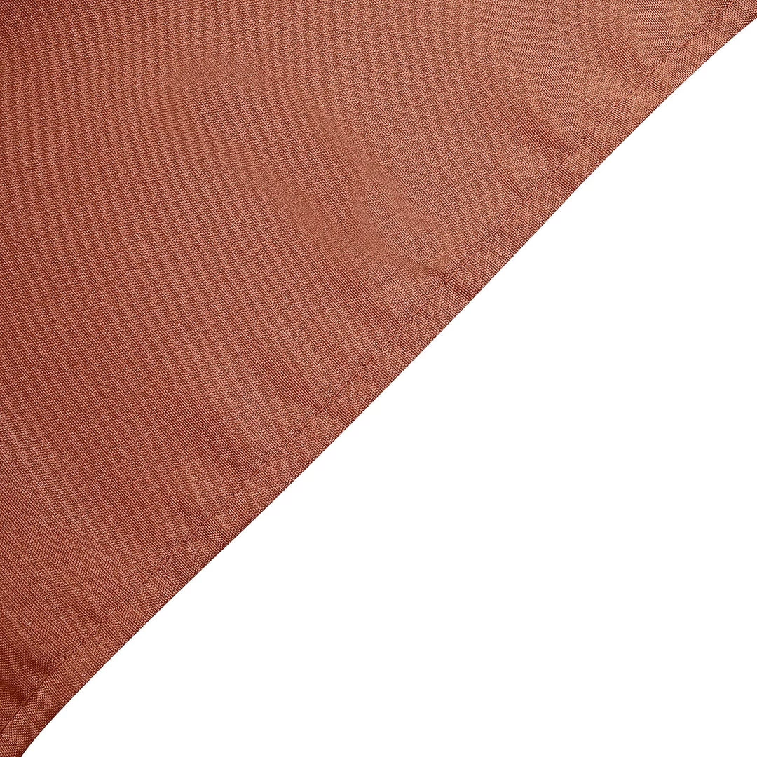 HIER_2210 5 Pack | Terracotta Polyester Linen Dinner Cloth Napkins, Reusable Linen | 20"x20" | Washable Linen Napkins 3 HIER_2210 5 Pack | Terracotta Polyester Linen Dinner Cloth Napkins, Reusable Linen | 20"x20" | Washable Linen Napkins