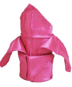 HIER_2210 5 Pack | Fuchsia Pintuck Satin Cloth Dinner Napkins, Wrinkle Resistant | 17"x17"