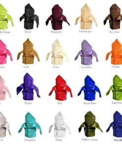 HIER_2210 Linen Napkins 5 Pack | Gold Pintuck Satin Cloth Dinner Napkins, Wrinkle Resistant | 17"x17"