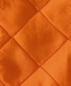 HIER_2210 5 Pack | Orange Pintuck Satin Cloth Dinner Napkins, Wrinkle Resistant | 17"x17" Linen Napkins 13 HIER_2210 5 Pack | Orange Pintuck Satin Cloth Dinner Napkins, Wrinkle Resistant | 17