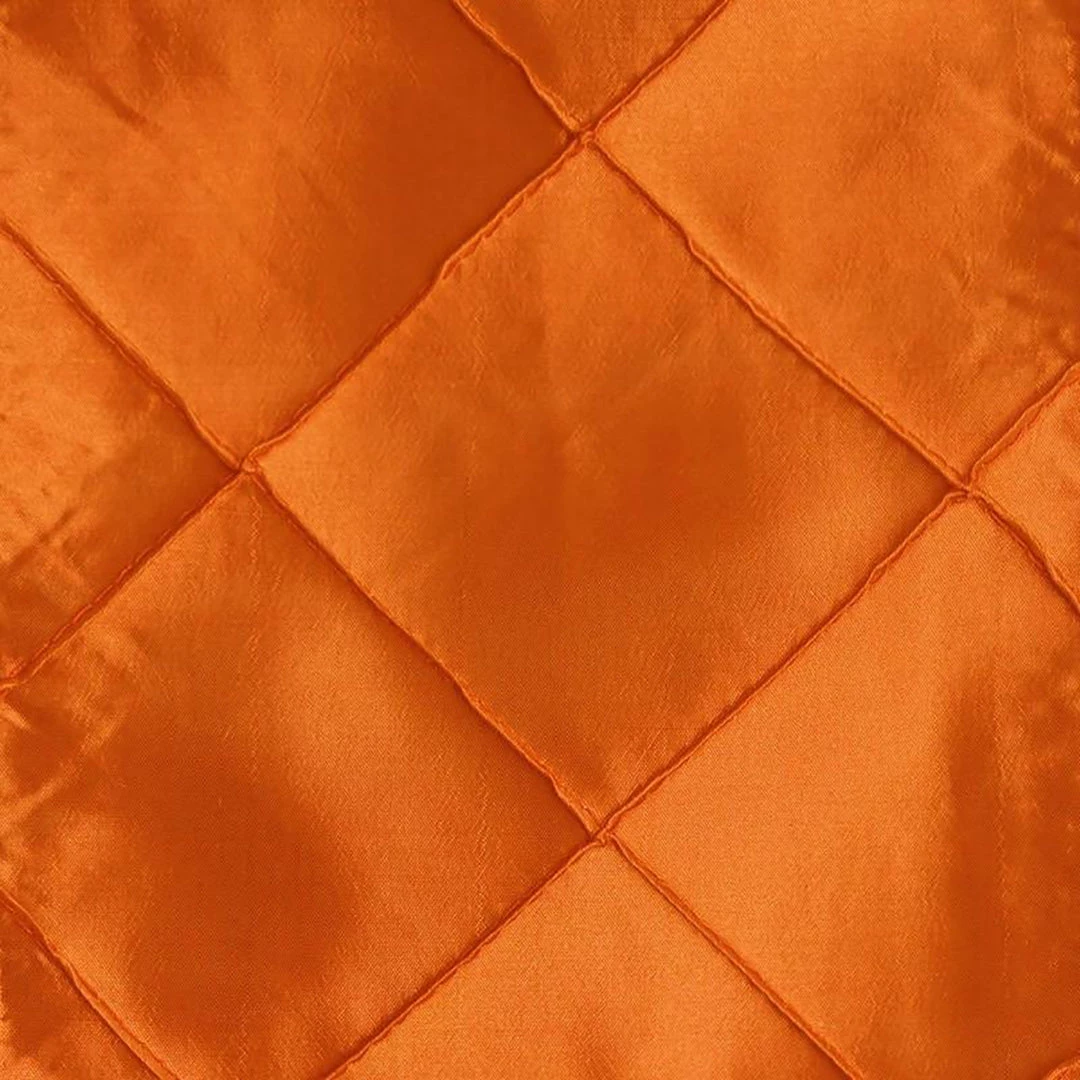 HIER_2210 5 Pack | Orange Pintuck Satin Cloth Dinner Napkins, Wrinkle Resistant | 17"x17" Linen Napkins 7 HIER_2210 5 Pack | Orange Pintuck Satin Cloth Dinner Napkins, Wrinkle Resistant | 17"x17" Linen Napkins