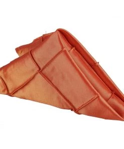 HIER_2210 5 Pack | Orange Pintuck Satin Cloth Dinner Napkins, Wrinkle Resistant | 17"x17" Linen Napkins 9 HIER_2210 5 Pack | Orange Pintuck Satin Cloth Dinner Napkins, Wrinkle Resistant | 17
