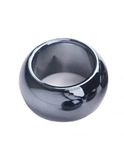 HIER_2210 Pack Of 4 | Charcoal Gray Acrylic Napkin Rings 15 HIER_2210 Pack Of 4 | Charcoal Gray Acrylic Napkin Rings
