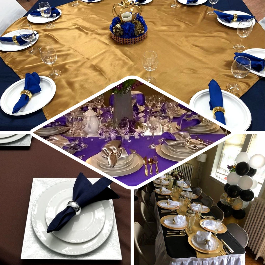 HIER_2210 Pack Of 4 | Charcoal Gray Acrylic Napkin Rings 5 HIER_2210 Pack Of 4 | Charcoal Gray Acrylic Napkin Rings