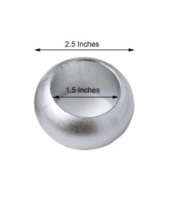 HIER_2210 Pack Of 4 | Silver Acrylic Napkin Rings