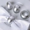 HIER_2210 Pack Of 4 | Silver Acrylic Napkin Rings