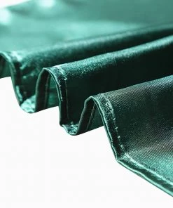 HIER_2210 5 Pack | Hunter Emerald Green Seamless Satin Cloth Dinner Napkins, Wrinkle Resistant | 20