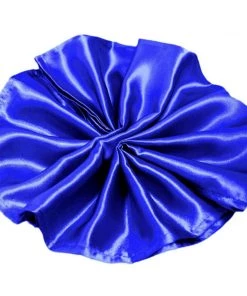 HIER_2210 5 Pack | Royal Blue Seamless Satin Cloth Dinner Napkins, Wrinkle Resistant | 20
