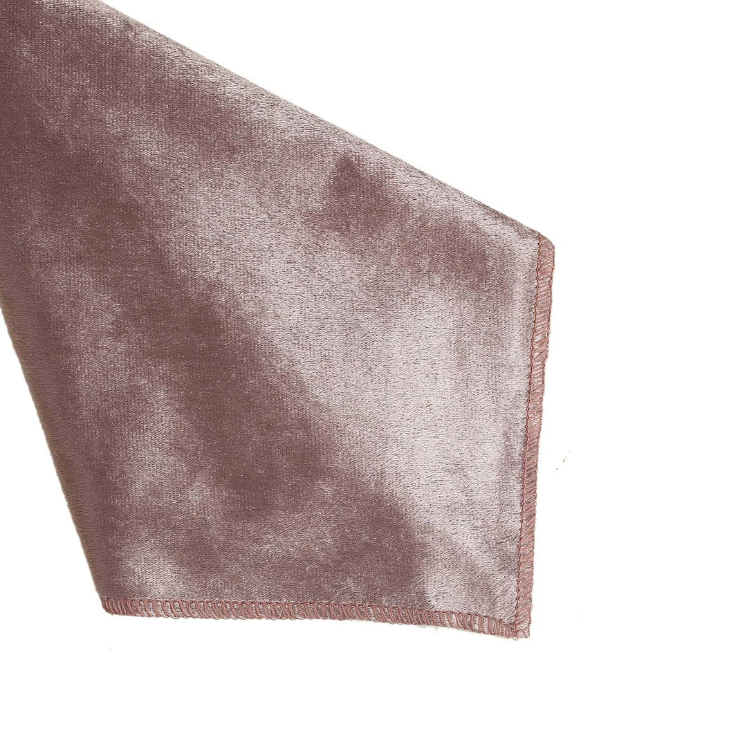 HIER_2210 5 Pack | Mauve Premium Sheen Finish Velvet Cloth Dinner Napkins - 20"x20" Linen Napkins 14 HIER_2210 5 Pack | Mauve Premium Sheen Finish Velvet Cloth Dinner Napkins - 20"x20" Linen Napkins