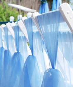 HIER_5210 54" X 40 Yards Royal Blue Sheer Organza Fabric Bolt