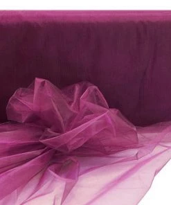HIER_5210 Fabric Bolts & Bags 54" X 40 Yards Eggplant Sheer Organza Fabric Bolt
