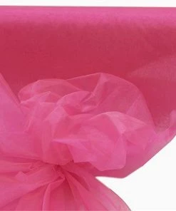 HIER_5210 Fabric Bolts & Bags 54" X 40 Yards Fuchsia Sheer Organza Fabric Bolt