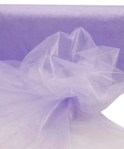 HIER_5210 54" X 40 Yards Lavender Sheer Organza Fabric Bolt Fabric Bolts & Bags