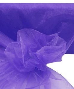 HIER_5210 Fabric Bolts & Bags 54" X 40 Yards Purple Sheer Organza Fabric Bolt