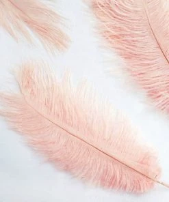 HIER_5180 12 Pack | 13"-15" Rose Gold Natural Plume Real Ostrich Feathers Vase Centerpiece Chargers & Centerpieces 25 HIER_5180 12 Pack | 13