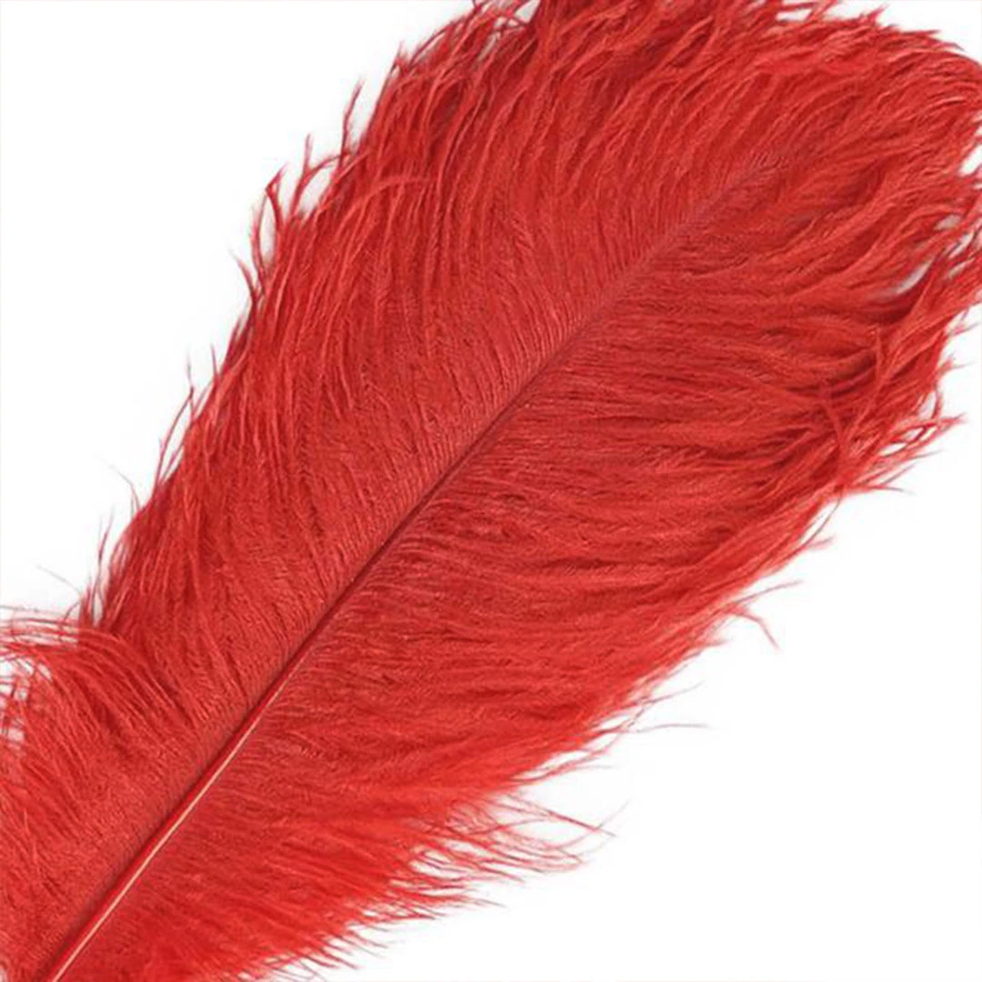 HIER_5170 12 Pack | 13"-15" Red Natural Plume Real Ostrich Feathers Vase Centerpiece Chargers & Centerpieces 14 HIER_5170 12 Pack | 13"-15" Red Natural Plume Real Ostrich Feathers Vase Centerpiece Chargers & Centerpieces
