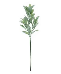 HIER_1150 2 Stems | 24" Tall Frosted Green Artificial Lambs Ear Leaf Indoor Plant Artificial Flower & Plants 25 HIER_1150 2 Stems | 24