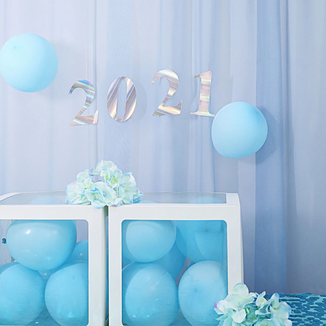 HIER_5150 4 Pack - 5" Iridescent Number Stickers Banner, Customizable Stick On Numbers - 2 Table Numbers 8 HIER_5150 4 Pack - 5" Iridescent Number Stickers Banner, Customizable Stick On Numbers - 2 Table Numbers